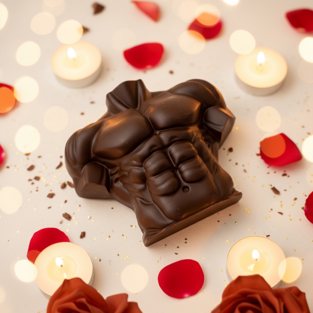 Silikona veidne - spēcīga vīrieša ķermenis