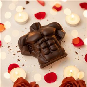 Silikoninė forma - stipraus vyro kūnas